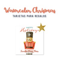 Navidad Tarjetas Watercolor Christmas