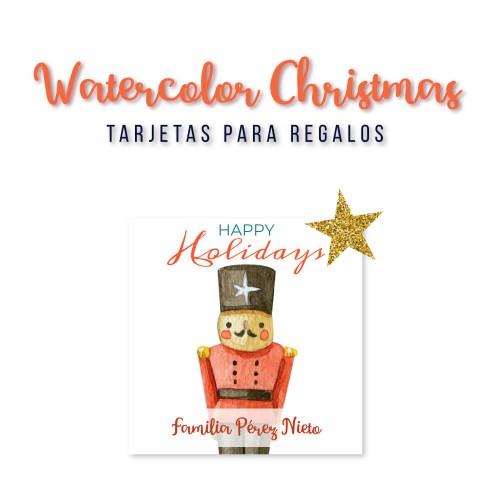 Navidad Tarjetas Watercolor Christmas Navidad Tarjetas Watercolor Christmas