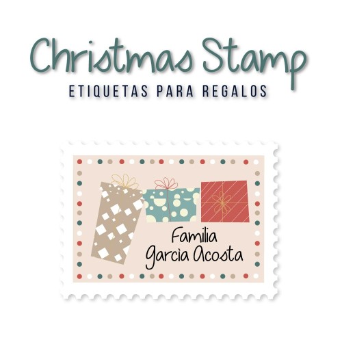 Navidad Etiquetas Christmas Stamp Navidad Etiquetas Christmas Stamp