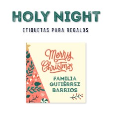 Navidad Etiquetas Holy Night Navidad Etiquetas Holy Night