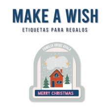 Navidad Etiquetas Make a Wish Navidad Etiquetas Make a Wish