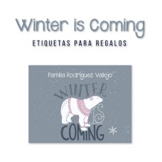Navidad Etiquetas Winter is Coming Navidad Etiquetas Winter is Coming