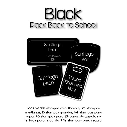 Pack Back to School Black Pack Back to School Black