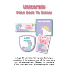 Pack Back to School Unicornio Pack Back to School Unicornio