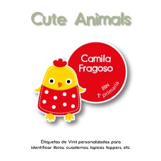Escuela Vinil Cute Animals