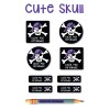 Pack School & Shoes Cute Skull