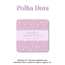 Escuela Vinil Polka Dots