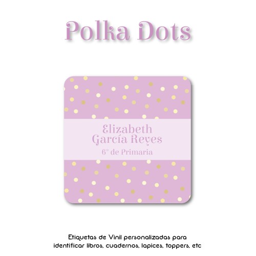 Escuela Vinil Polka Dots Escuela Vinil Polka Dots