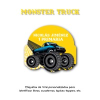 Escuela Vinil Monster Truck Escuela Vinil Monster Truck