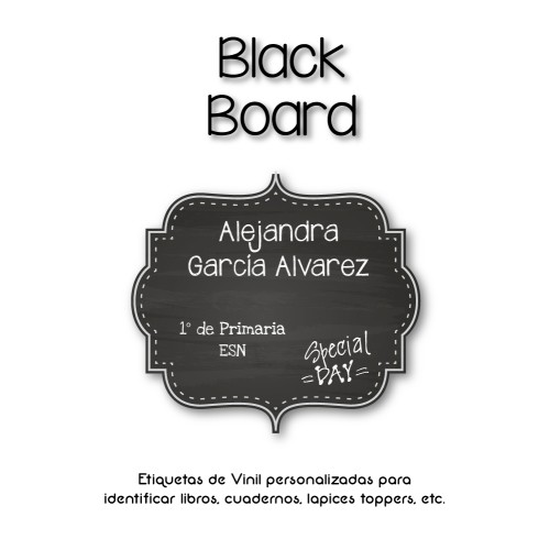 Escuela Vinil Blackboard Escuela Vinil Blackboard