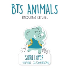 Escuela Vinil Back To School Animals