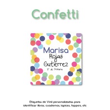 Escuela Vinil Confetti