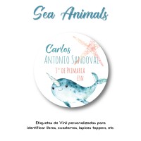 Pack Back to School Sea Animals
