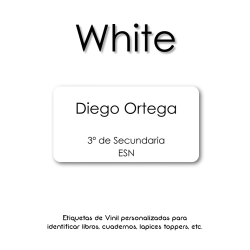 Pack Back to School White