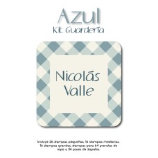 Kit Guarderia Azul