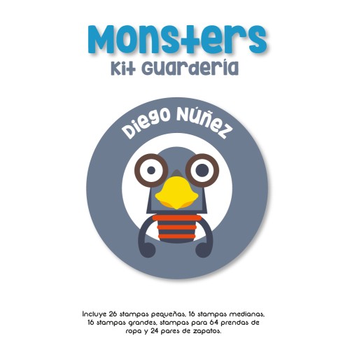 Kit Guarderia Monster Kit Guarderia Monster
