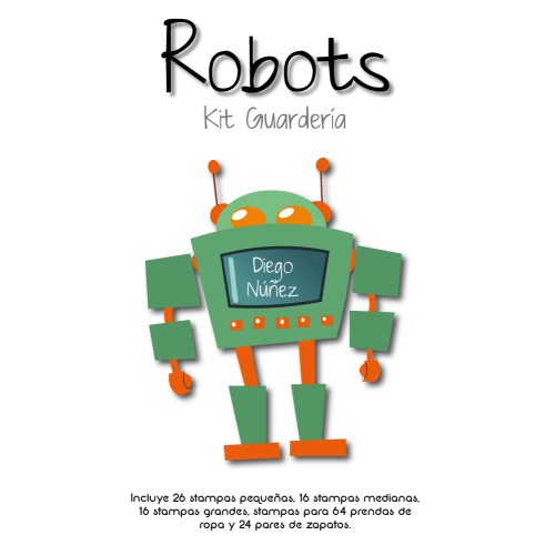 Kit Guarderia Robots Kit Guarderia Robots