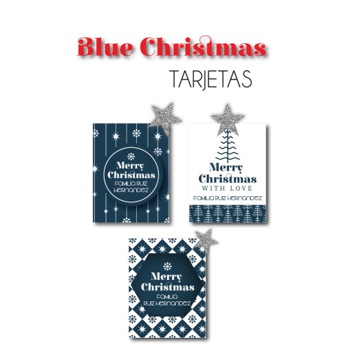 Navidad Tarjetas Blue Christmas Navidad Tarjetas Blue Christmas