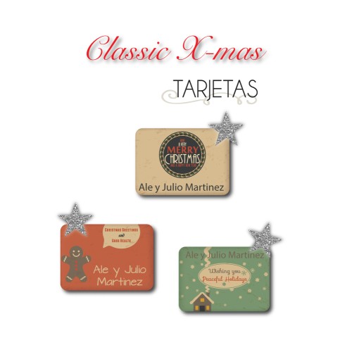 Navidad Tarjetas Classic Xmas Navidad Tarjetas Classic Xmas
