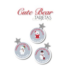 Navidad Tarjetas Cute Bear Navidad Tarjetas Cute Bear