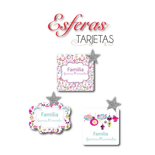 Navidad Tarjetas Esferas Navidad Tarjetas Esferas