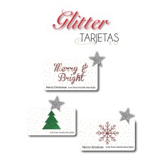 Navidad Tarjetas Glitter Navidad Tarjetas Glitter