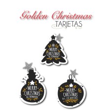 Navidad Tarjetas Golden Christmas Navidad Tarjetas Golden Christmas