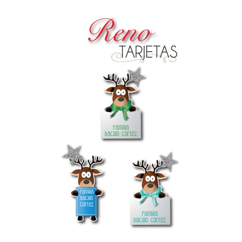 Navidad Tarjetas Reno Navidad Tarjetas Reno