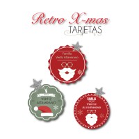 Navidad Tarjetas Retro Xmas Navidad Tarjetas Retro Xmas