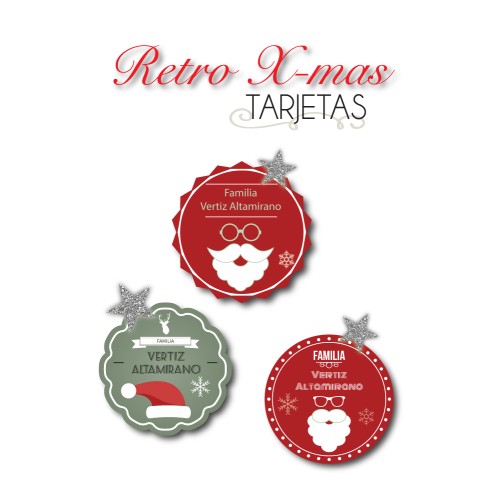 Navidad Tarjetas Retro Xmas Navidad Tarjetas Retro Xmas