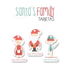 Navidad Tarjetas Santa's Family Navidad Tarjetas Santa's Family