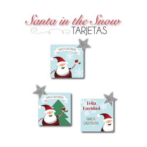 Navidad Tarjetas Santa in the Snow Navidad Tarjetas Santa in the Snow