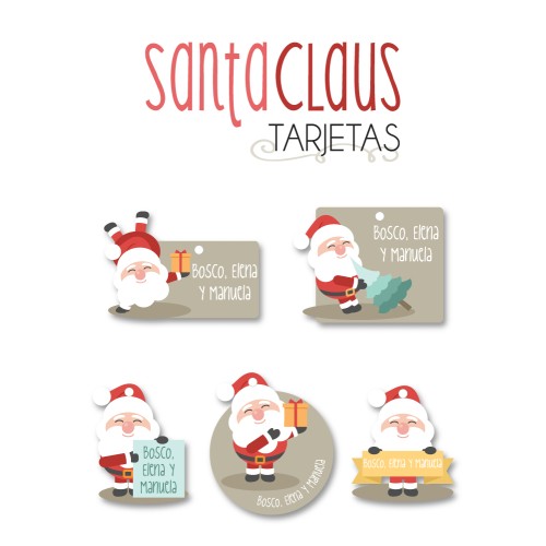 Navidad Tarjetas Santa Claus Navidad Tarjetas Santa Claus