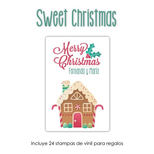 Navidad Etiquetas Sweet Christmas