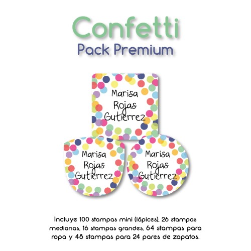 Pack Premium Ropa, Zapatos y Escuela Confetti Pack Premium Ropa, Zapatos y Escuela Confetti
