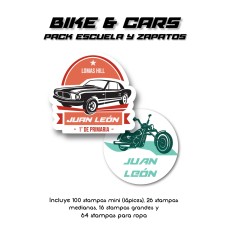Pack Clothes & School Bike and Car