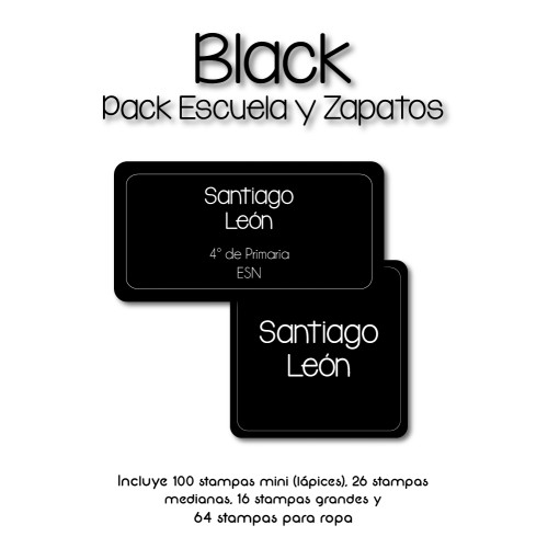 Pack Clothes & School Black Pack Clothes & School Black