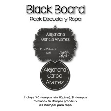 Pack Clothes & School Blackboard
