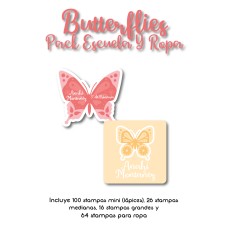 Pack Clothes & School Butterflies