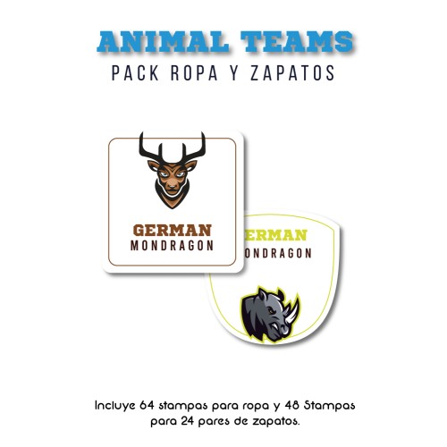 Pack Clothes & Shoes Animal Teams Pack Clothes & Shoes Animal Teams