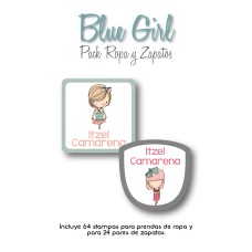 Pack Clothes & Shoes Blue Girl Pack Clothes & Shoes Blue Girl