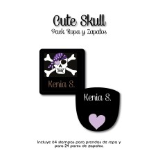 Pack Clothes & Shoes Cute Skull Pack Clothes & Shoes Cute Skull