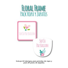 Pack Clothes & Shoes Floral Frame Pack Clothes & Shoes Floral Frame