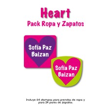 Pack Clothes & Shoes Heart Pack Clothes & Shoes Heart