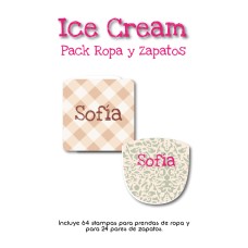 Pack Clothes & Shoes Ice Cream Pack Clothes & Shoes Ice Cream