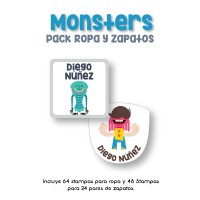 Pack Clothes & Shoes Monster Pack Clothes & Shoes Monster