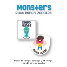 Pack Clothes & Shoes Monster