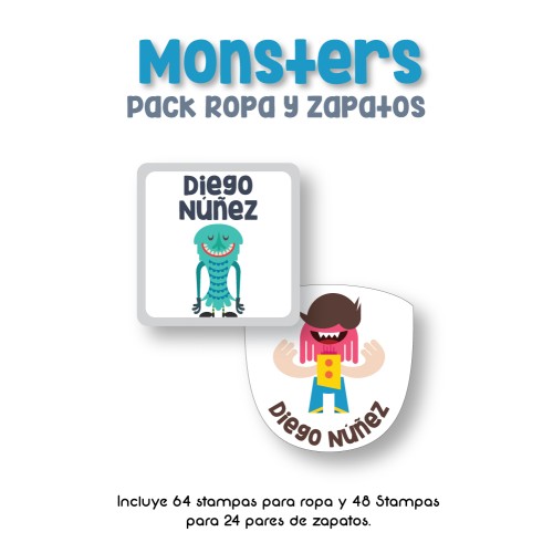 Pack Clothes & Shoes Monster Pack Clothes & Shoes Monster