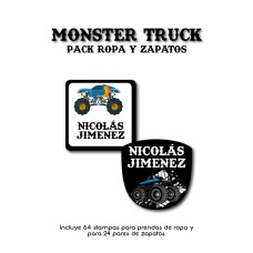 Pack Clothes & Shoes Monster Truck