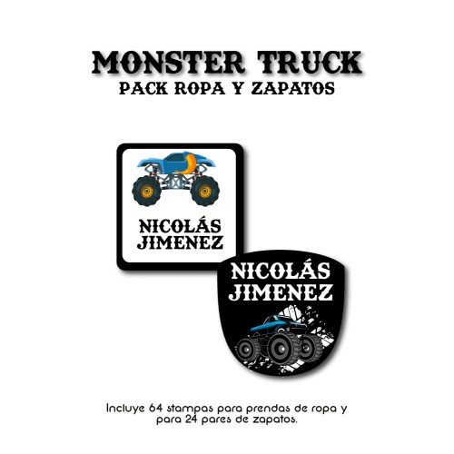 Pack Clothes & Shoes Monster Truck Pack Clothes & Shoes Monster Truck